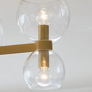 Visual Comfort Studio KSF1036BBSCG Londyn Six Light Semi Flush Mount, Burnished Brass with Clear Glass Alternate Image 2.jpg