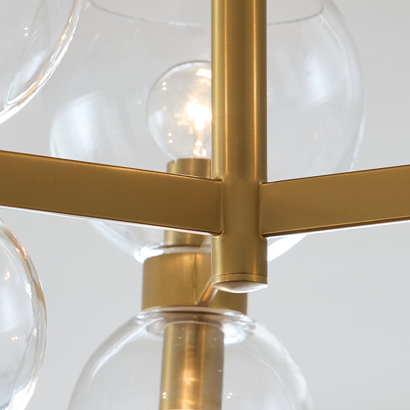 Visual Comfort Studio KSF1036BBSCG Londyn Six Light Semi Flush Mount, Burnished Brass with Clear Glass Alternate Image 3.jpg