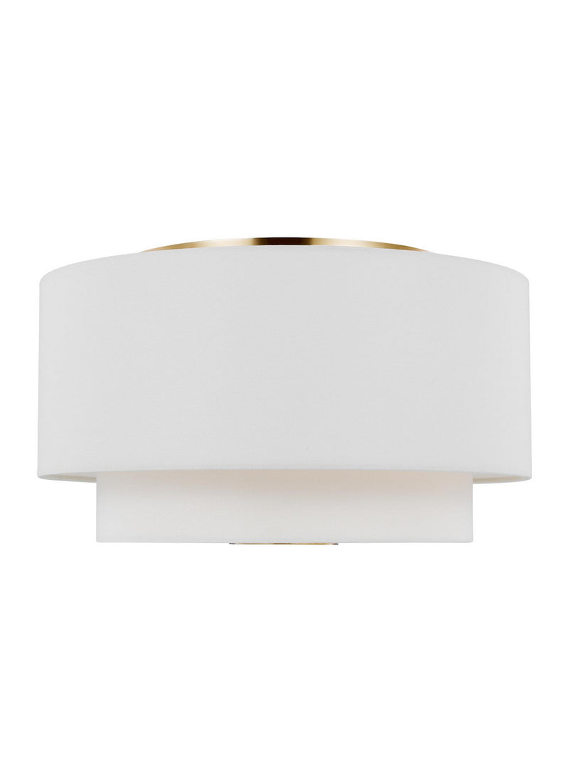 Visual Comfort Studio KSF1043BBS Sawyer Three Light Flush Mount, Burnished Brass Main Image.jpg