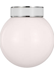 Visual Comfort Studio KSF1051PNGW Monroe One Light Flush Mount, Polished Nickel Main Image.jpg