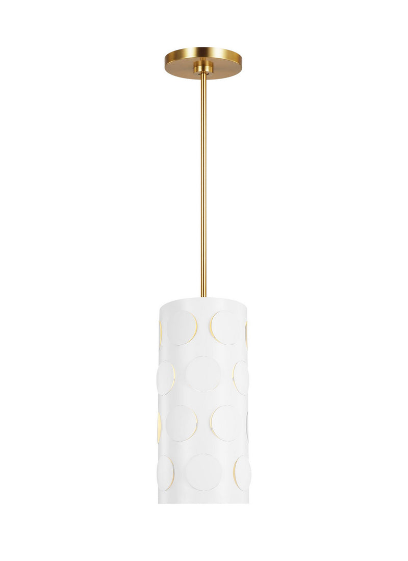 Visual Comfort Studio KSP1011BBS Dottie One Light Pendant, Burnished Brass Main Image.jpg