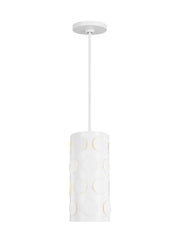 Visual Comfort Studio KSP1011MWT Dottie One Light Pendant, Matte White Main Image.jpg