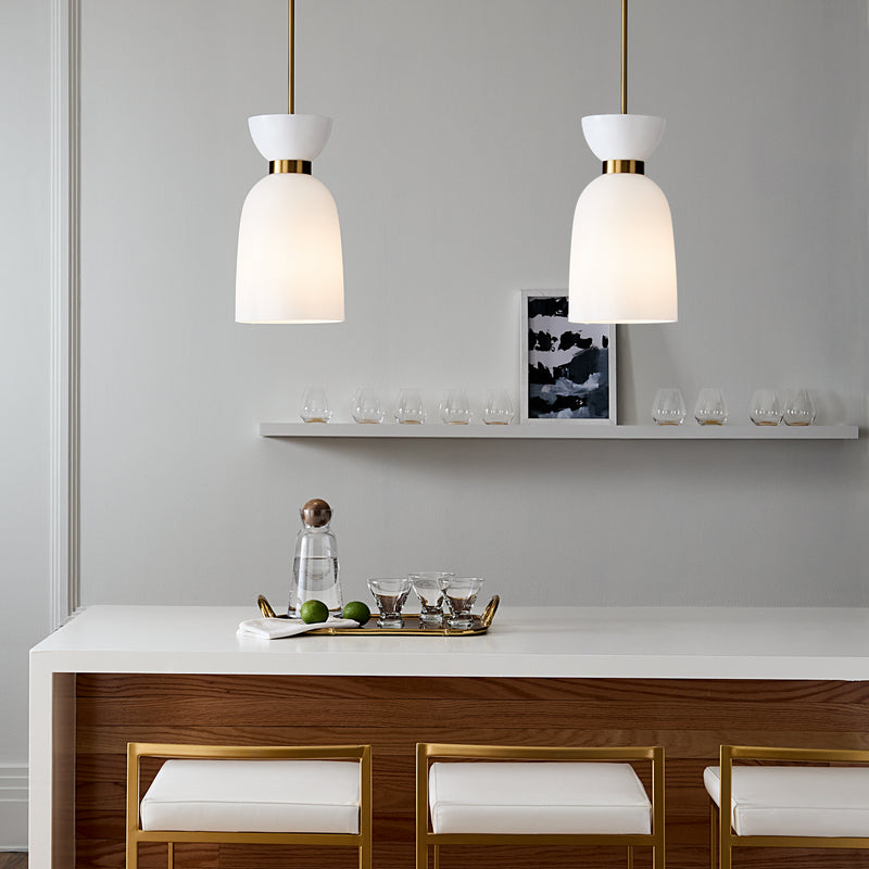 Visual Comfort Studio KSP1031BBSMG Londyn One Light Pendant, Burnished Brass with Milk White Glass Alternate Image.jpg