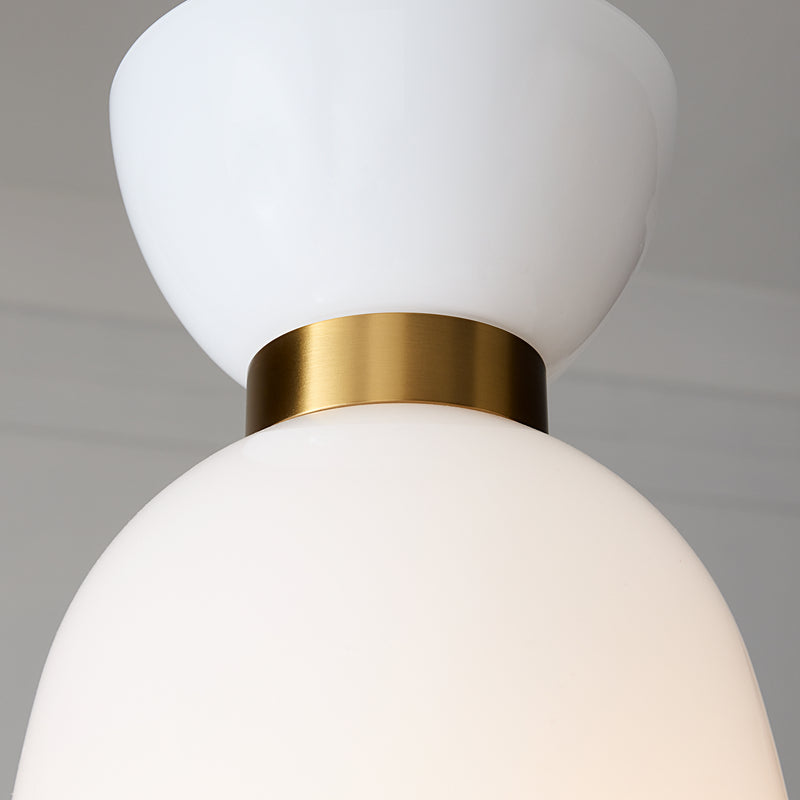 Visual Comfort Studio KSP1031BBSMG Londyn One Light Pendant, Burnished Brass with Milk White Glass Alternate Image 2.jpg