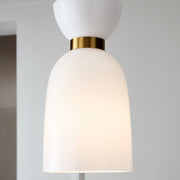Visual Comfort Studio KSP1031BBSMG Londyn One Light Pendant, Burnished Brass with Milk White Glass Alternate Image 4.jpg