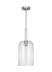 Visual Comfort Studio KSP1051PNGW Monroe One Light Pendant, Polished Nickel Main Image.jpg
