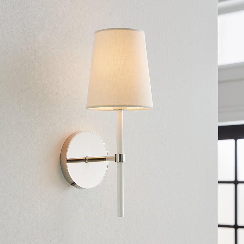 Visual Comfort Studio KSW1081PNGW Monroe One Light Wall Sconce, Polished Nickel Alternate Image 3.jpg