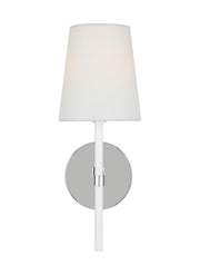 Visual Comfort Studio KSW1081PNGW Monroe One Light Wall Sconce, Polished Nickel Main Image.jpg