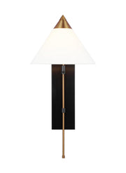 Visual Comfort Studio KWL1121BBSBNZ Franklin One Light Wall Sconce, Burnished Brass and Deep Bronze Main Image.jpg