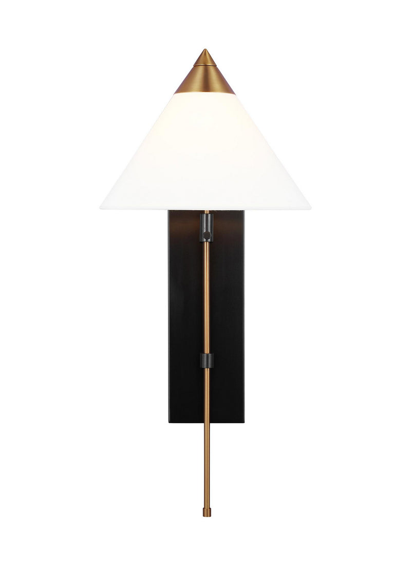 Visual Comfort Studio KWL1121BBSBNZ Franklin One Light Wall Sconce, Burnished Brass and Deep Bronze Main Image.jpg