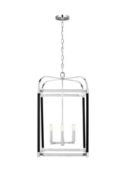 Visual Comfort Studio LC1156PN Hadley Six Light Lantern, Polished Nickel Main Image.jpg
