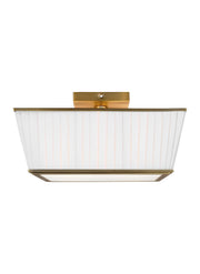 Visual Comfort Studio LF1044TWB Esther Four Light Flush Mount, Time Worn Brass Main Image.jpg