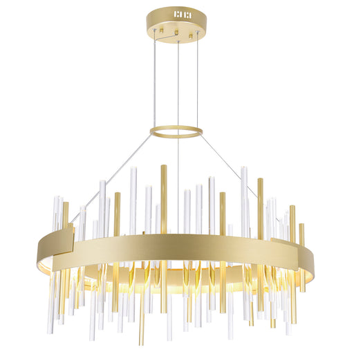 CWI Lighting 1245P26-602 Millipede LED Chandelier Satin Gold.jpg