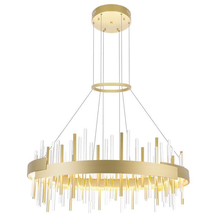 CWI Lighting 1245P32-602 Millipede LED Chandelier Satin Gold.jpg