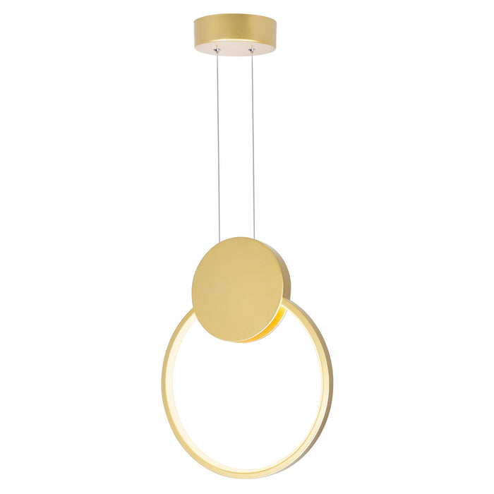 CWI Lighting 1297P12-1-602 Pulley LED Mini Pendant Satin Gold.jpg