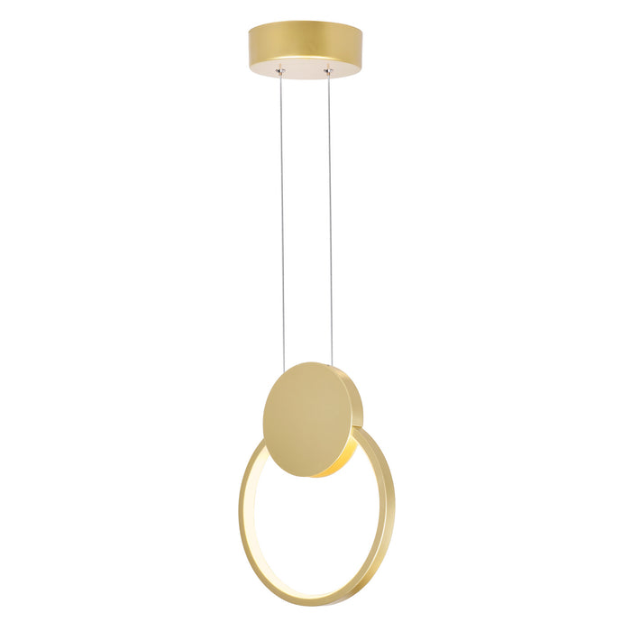 CWI Lighting 1297P8-1-602 Pulley LED Mini Pendant Satin Gold.jpg