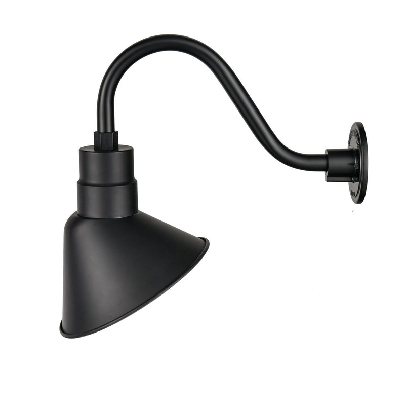 Millennium LEDRAS10-SB R Series LED Angle Shade, Satin Black Main Image.jpg