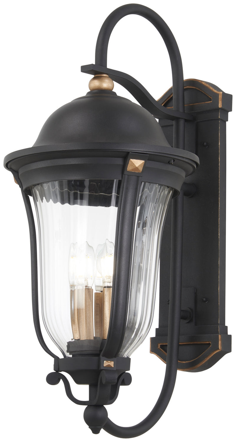 Minka-Lavery 73233-738 Peale Street Three Light Outdoor Wall Mount, Sand Coal And Vermeil Gold Main Image.jpg