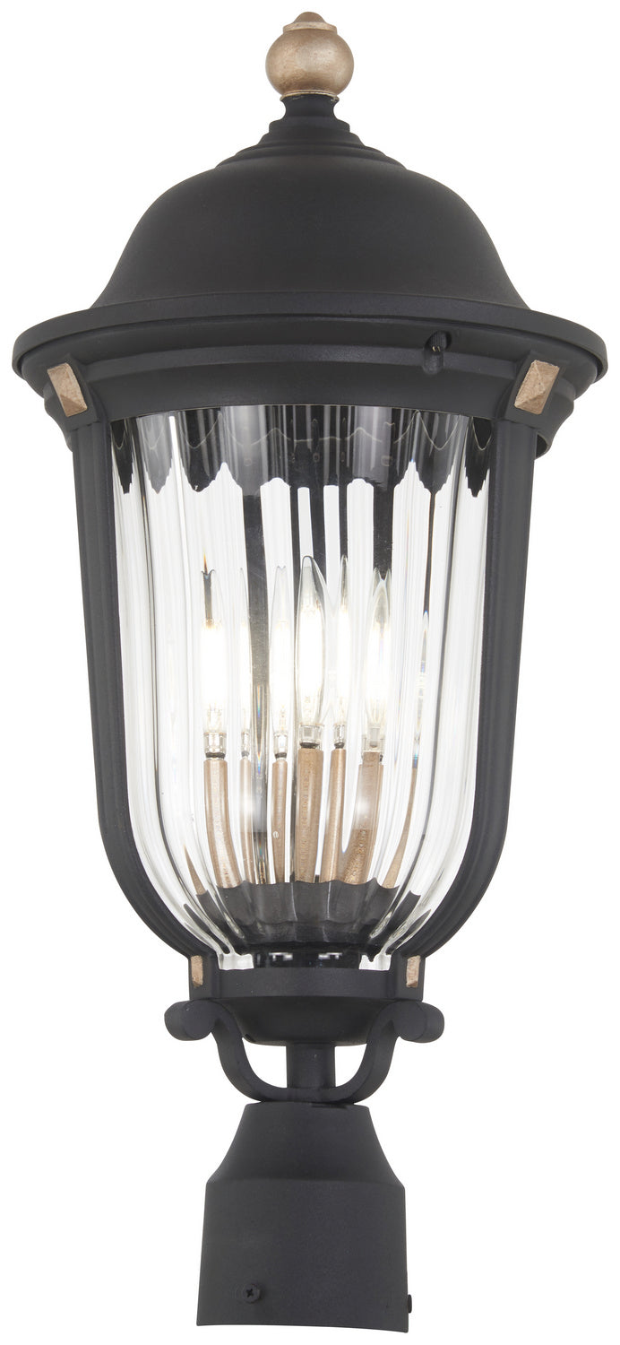 Minka-Lavery 73238-738 Peale Street Three Light Outdoor Post Mount, Sand Coal And Vermeil Gold Main Image.jpg