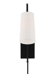 Crystorama ALX-4501-MK Alexa One Light Wall Sconce Matte Black Main Image.jpg