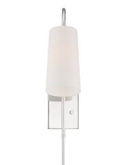 Crystorama ALX-4501-PN Alexa One Light Wall Sconce Polished Nickel Main Image.jpg