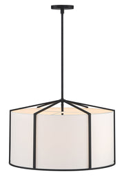 Crystorama CAR-9206-BK Carlyn Six Light Pendant Black Alternate Image 4.jpg