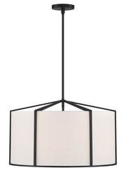 Crystorama CAR-9206-BK Carlyn Six Light Pendant Black Main Image.jpg