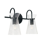 Capital Lighting 142421MB Mila Two Light Vanity, Matte Black Main Image.jpg