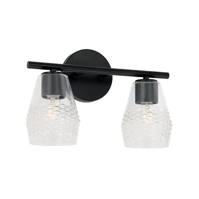 Capital Lighting 145021MB-524 Dena Two Light Vanity, Matte Black Main Image.jpg