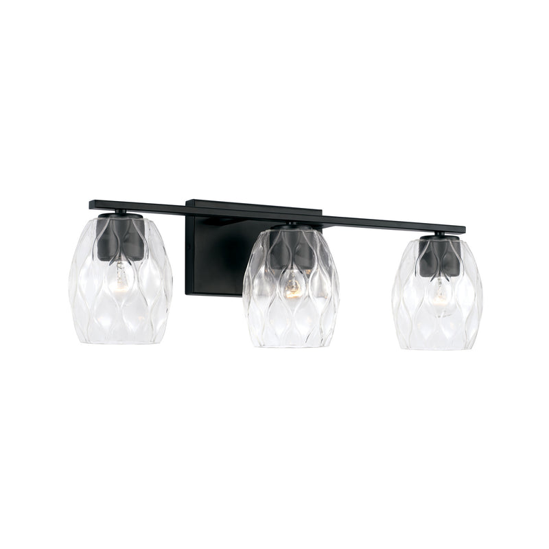 Capital Lighting 145331MB-525 Lucas Three Light Vanity, Matte Black Main Image.jpg