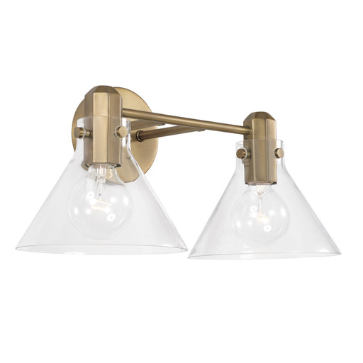 Capital Lighting 145821AD-528 Greer Two Light Vanity, Aged Brass Main Image.jpg