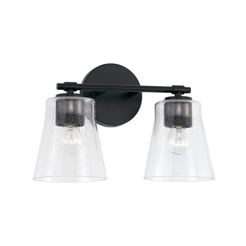 Capital Lighting 146921MB-533 Baker Two Light Vanity, Matte Black Main Image.jpg
