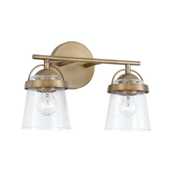 Capital Lighting 147021AD-534 Madison Two Light Vanity, Aged Brass Main Image.jpg