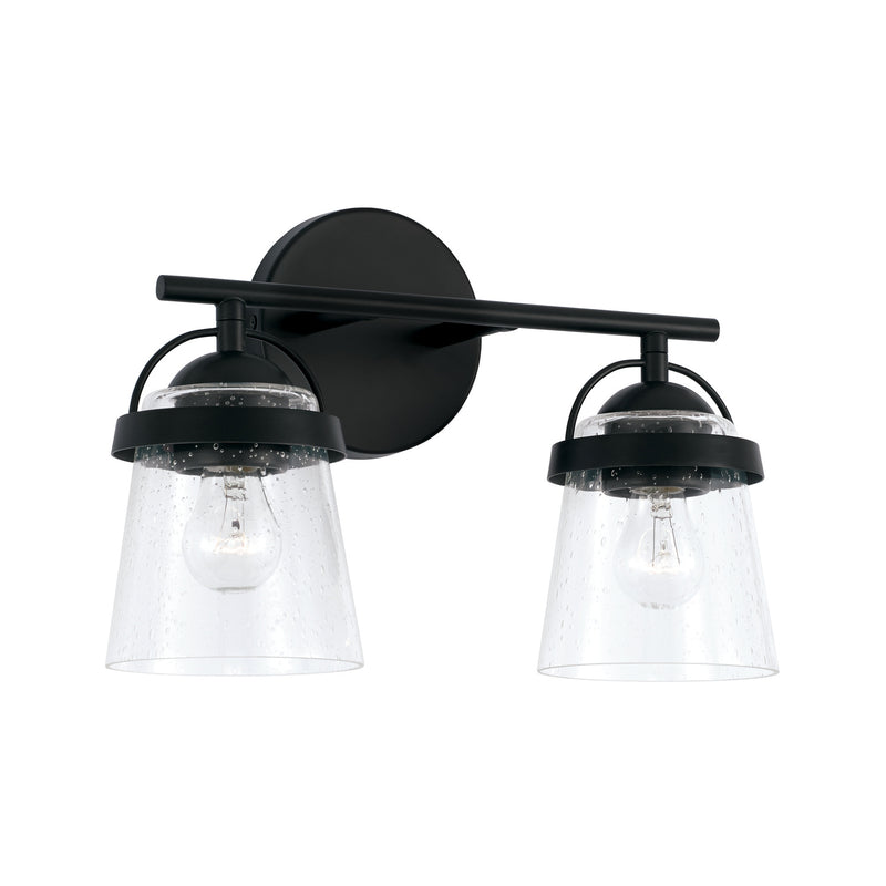 Capital Lighting 147021MB-534 Madison Two Light Vanity, Matte Black Main Image.jpg