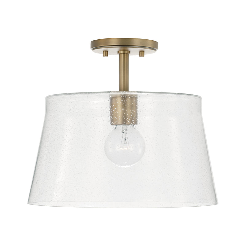 Capital Lighting 246911AD Baker One Light Pendant, Aged Brass Main Image.jpg