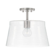 Capital Lighting 246911BN Baker One Light Pendant, Brushed Nickel Main Image.jpg