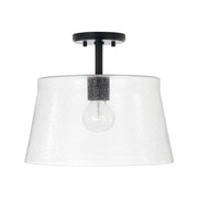 Capital Lighting 246911MB Baker One Light Pendant, Matte Black Main Image.jpg