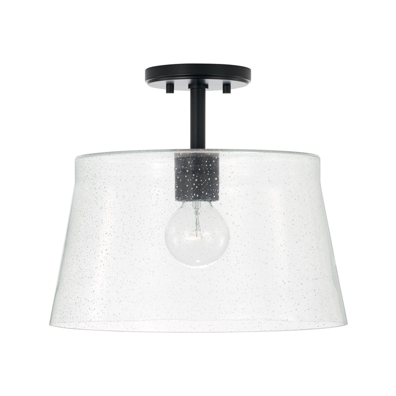 Capital Lighting 246911MB Baker One Light Pendant, Matte Black Main Image.jpg
