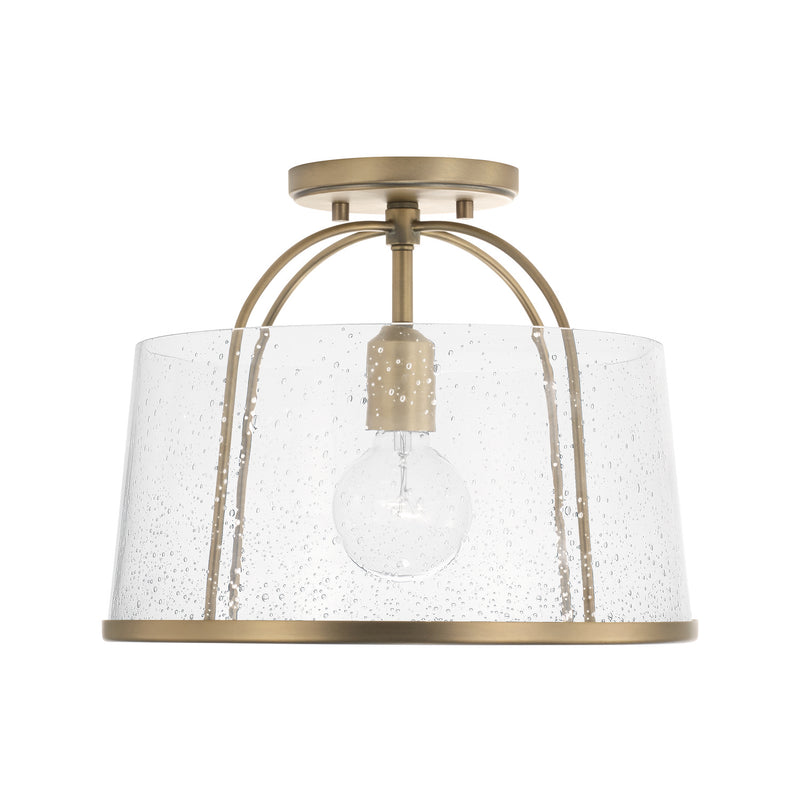 Capital Lighting 247011AD Madison One Light Semi-Flush Mount, Aged Brass Main Image.jpg