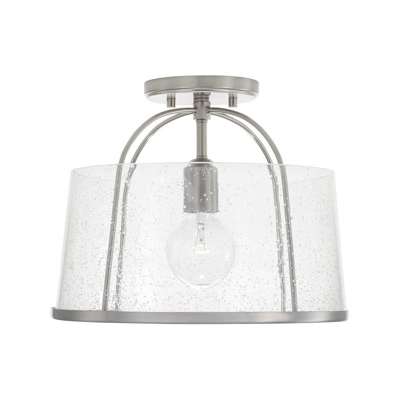 Capital Lighting 247011BN Madison One Light Semi-Flush Mount, Brushed Nickel Main Image.jpg