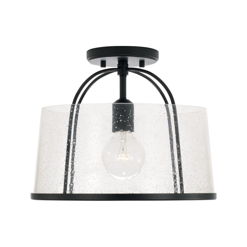 Capital Lighting 247011MB Madison One Light Flush Mount, Matte Black Main Image.jpg