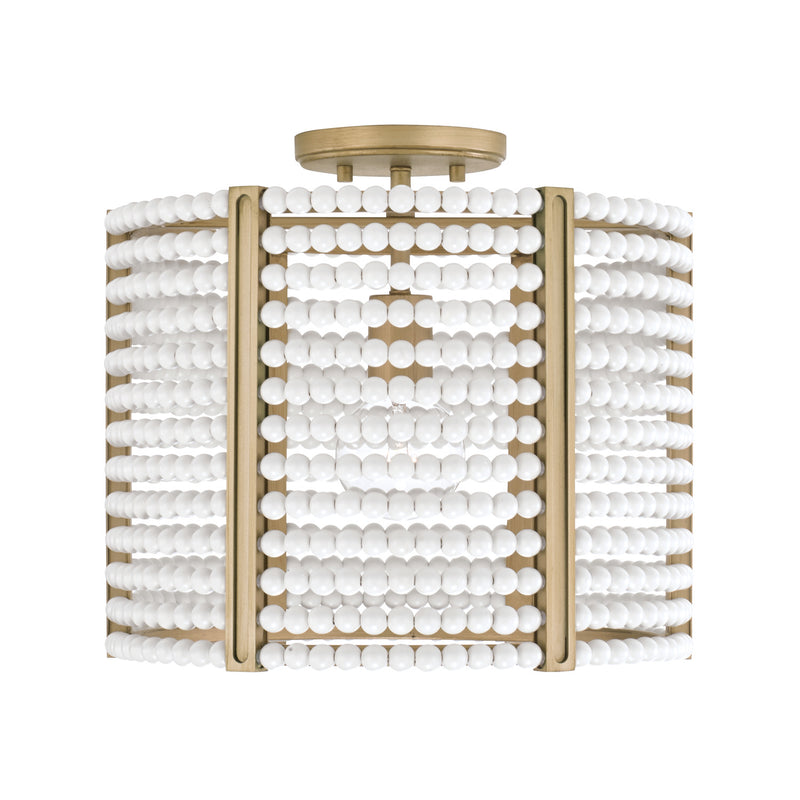 Capital Lighting 247111AP Brynn One Light Semi-Flush Mount, Aged Brass Painted Main Image.jpg