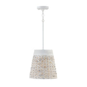 Capital Lighting 343911HW Tallulah One Light Pendant, Chalk Wash Main Image.jpg