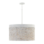 Capital Lighting 343942HW Tallulah Four Light Pendant, Chalk Wash Main Image.jpg