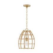 Capital Lighting 344111MA Wren One Light Pendant, Matte Brass Main Image.jpg