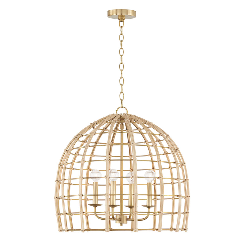 Capital Lighting 344141MA Wren Four Light Pendant, Matte Brass Main Image.jpg