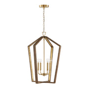 Capital Lighting 344541NM Maren Four Light Pendant, Nordic Wood and Matte Brass Main Image.jpg