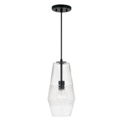 Capital Lighting 345011MB Dena One Light Pendant, Matte Black Main Image.jpg