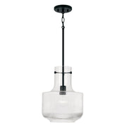 Capital Lighting 345111MB Nyla One Light Pendant, Matte Black Main Image.jpg