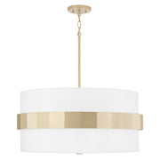 Capital Lighting 346241SF Sutton Four Light Pendant, Soft Gold Main Image.jpg
